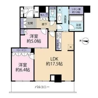 兵庫県神戸市中央区東川崎町1丁目【マンション】の間取り