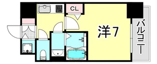 大阪府大阪市西区川口3丁目【マンション】の間取り