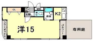 シティライフ中山手【1階】の間取り