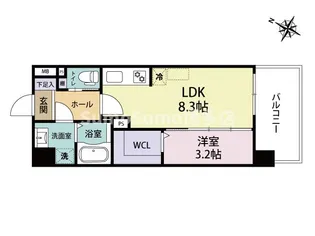 ARISTA箱崎【2階】の間取り