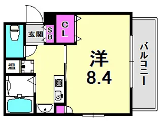 Terra北口【2階】の間取り
