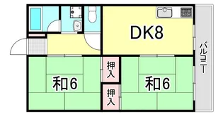 アリコヴェール甲子園【2階】の間取り