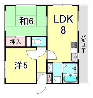 タートルパレス【3階】の間取り