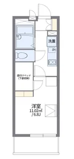 レオパレスたか【2階】の間取り