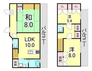 兵庫県神戸市兵庫区西上橘通1丁目【マンション】の間取り