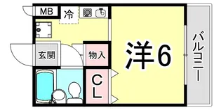兵庫県神戸市灘区桜ケ丘町【マンション】の間取り