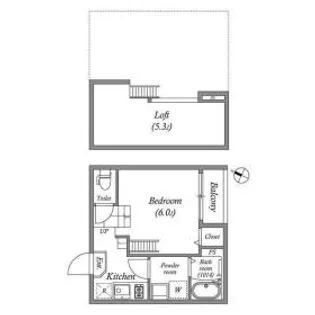 ハーモニーテラス神田町【2階】の間取り