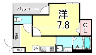 兵庫県西宮市甲子園八番町【アパート】の間取り