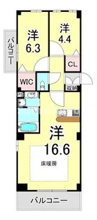 JADE ASHIYA【5階】の間取り