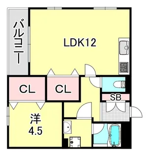 兵庫県神戸市東灘区森南町2丁目【マンション】の間取り