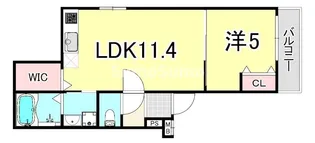 フジパレス尼崎西立花【1階】の間取り