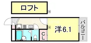レオパレス西本町【2階】の間取り