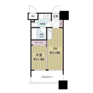 ルネッサンス21博多【7階】の間取り