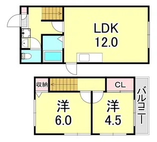 兵庫県明石市東野町【一戸建】の間取り