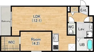 グレイス天野【1階】の間取り