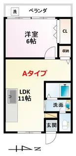 兵庫県神戸市灘区一王山町【マンション】の間取り
