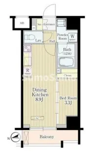 松葉【8階】の間取り