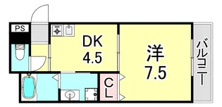 兵庫県神戸市須磨区天神町4丁目【マンション】の間取り