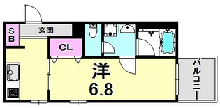 兵庫県西宮市今在家町【マンション】の間取り