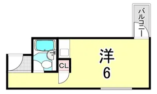 カルム甲子園【5階】の間取り