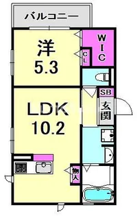 兵庫県西宮市鳴尾町2丁目【アパート】の間取り