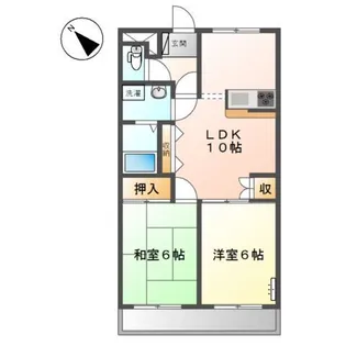 ハッピースリーヒルズ【3階】の間取り