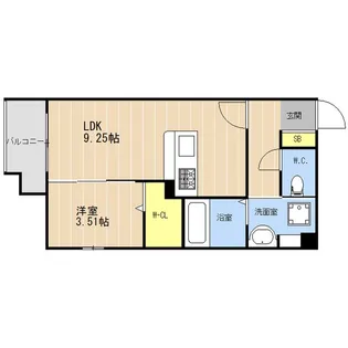 LIBTH高宮東Ⅱ【4階】の間取り