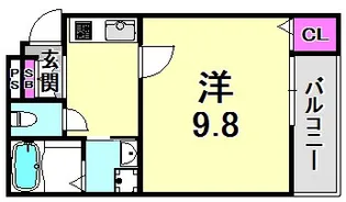 兵庫県神戸市兵庫区小河通3丁目【アパート】の間取り