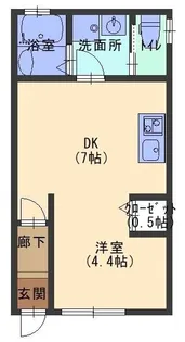兵庫県神戸市長田区浜添通2丁目【テラスハウス】の間取り