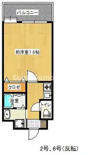 フォステリア大橋【4階】の間取り