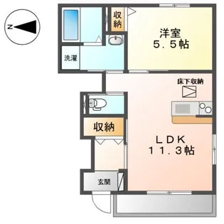トゥルーハート【1階】の間取り