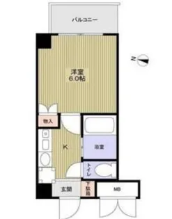 大阪府大阪市浪速区恵美須西3丁目【マンション】の間取り