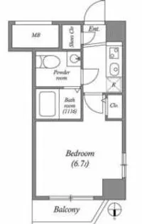 大阪府大阪市西区西本町3丁目【マンション】の間取り