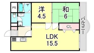 兵庫県尼崎市立花町1丁目【アパート】の間取り