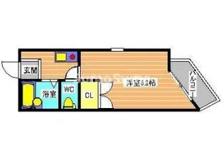 サングレイス西新町【3階】の間取り