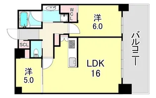 兵庫県神戸市中央区新港町【マンション】の間取り