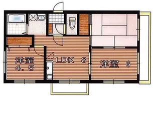 ハイツ神田【2階】の間取り