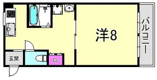 兵庫県西宮市二見町【マンション】の間取り