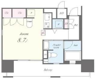 セイワパレス夕陽丘【10階】の間取り