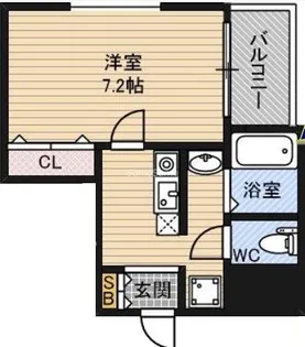 大阪府大阪市西区江之子島1丁目【マンション】の間取り