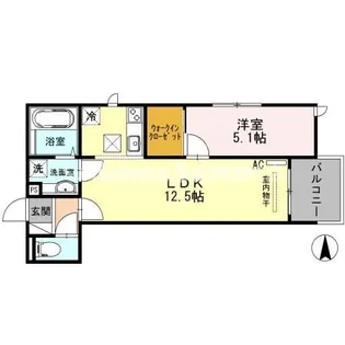 カーサフォレスタ塚口【1階】の間取り