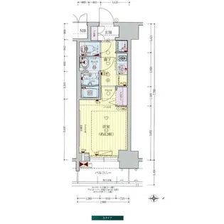プレサンス大手前ピリオド【11階】の間取り