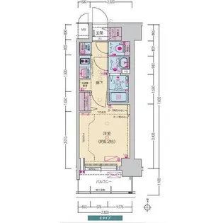 プレサンス堺筋本町ディスティニー【11階】の間取り