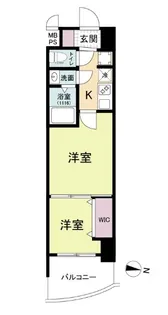 セレニテ神戸ミラクシュッド【6階】の間取り