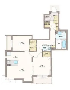 兵庫県神戸市兵庫区上三条町【マンション】の間取り