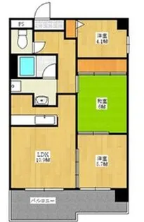 テン・フォーティ【6階】の間取り