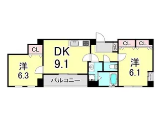 J−SQUARE【5階】の間取り