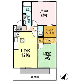 セジュール諸岡【1階】の間取り