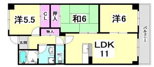 ヴェルドミールカミロク【1階】の間取り