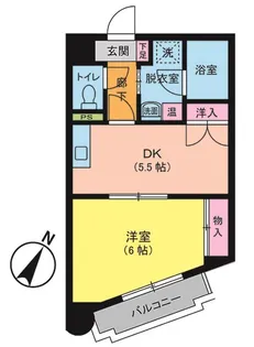 キトミ壱番館【6階】の間取り